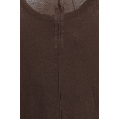 Rick Owens Brown Cotton Sportswear Long-Sleeved T-Shirt