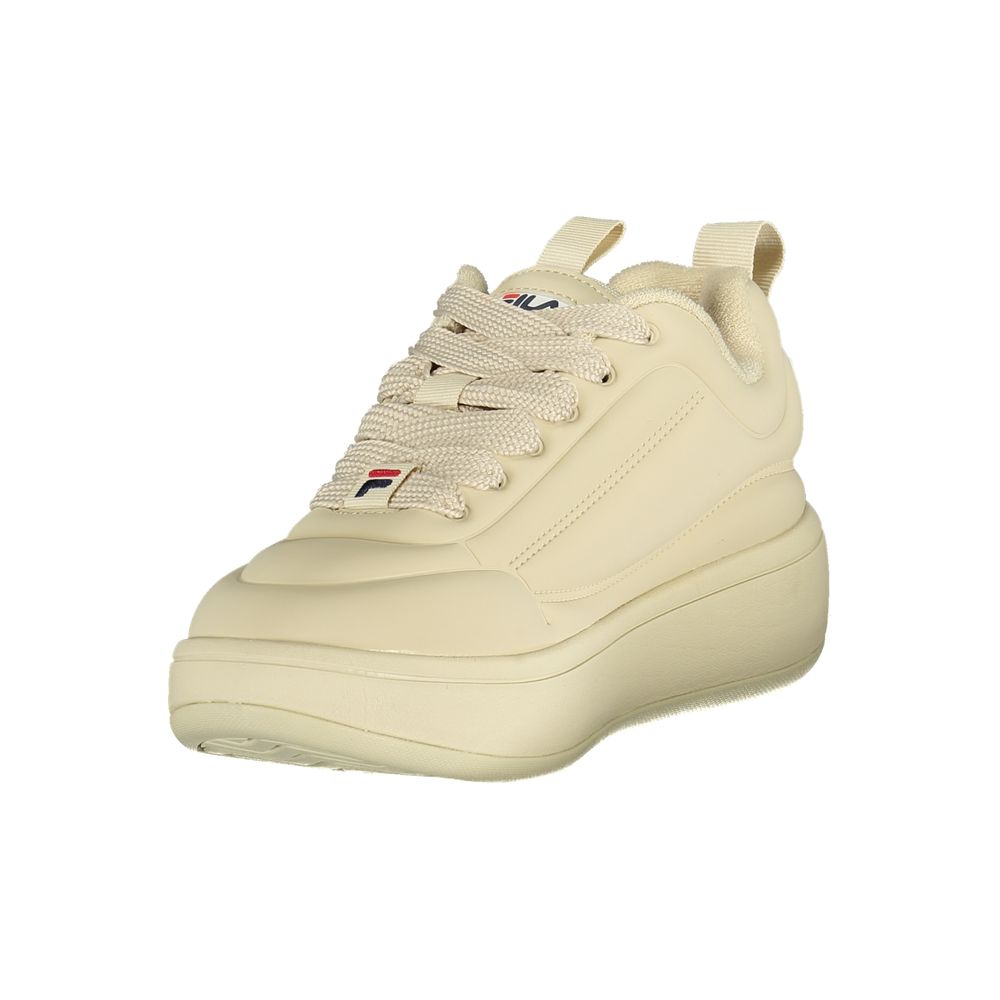 Fila Beige Polyester Athletic Sneakers: Stylish Performance Shoes for Every Occasion