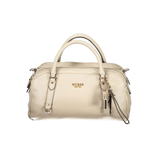 GUESS JEANS Beige Polyurethane Women's Handbag