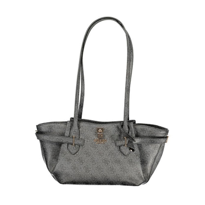 GUESS JEANS Black Polyurethane Women's Handbag - YESBA Tote