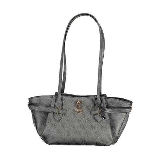 GUESS JEANS Black Polyurethane Women's Handbag - YESBA Tote
