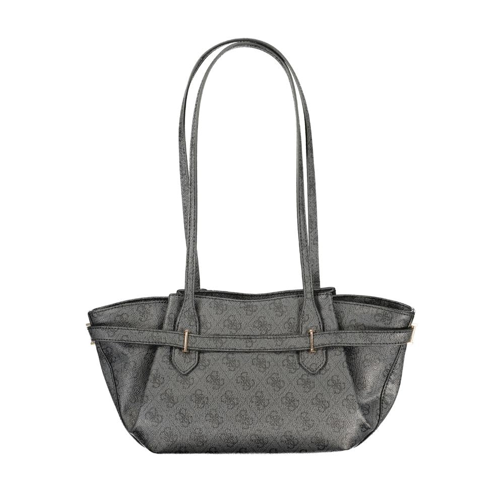 GUESS JEANS Black Polyurethane Women's Handbag - YESBA Tote