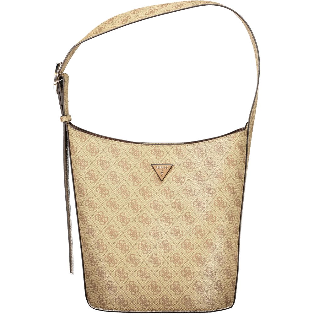 GUESS JEANS Beige Polyurethane Women's Handbag - Meridian II