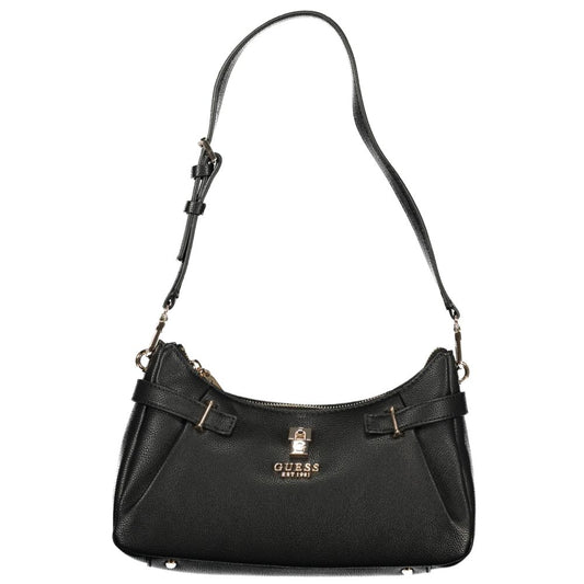 GUESS JEANS Black Polyurethane Women's Handbag