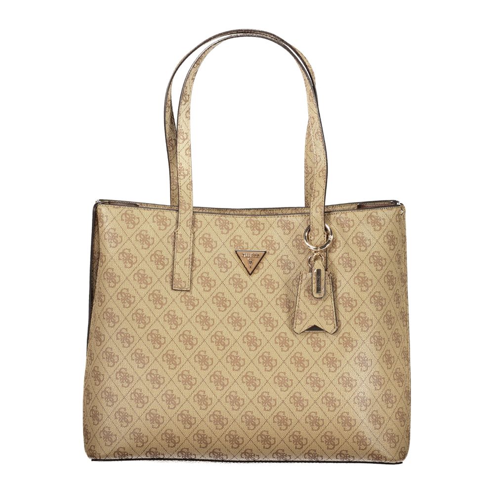Guess Jeans Beige Polyurethane Meridian II Handbag