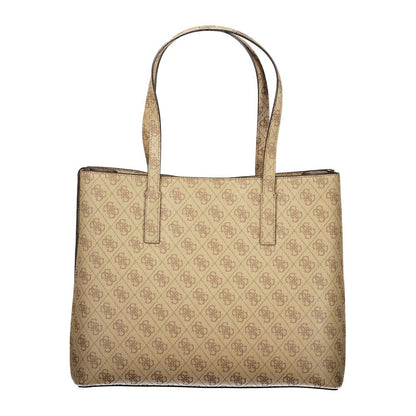 Guess Jeans Beige Polyurethane Meridian II Handbag