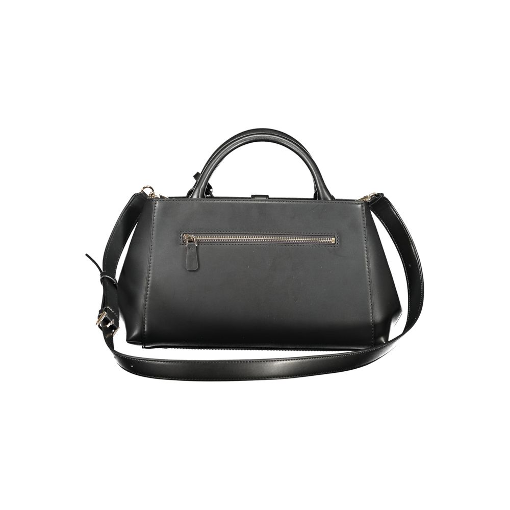 GUESS JEANS Black Polyurethane Women Handbag - CARRIE Bag