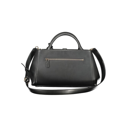 GUESS JEANS Black Polyurethane Women Handbag - CARRIE Bag