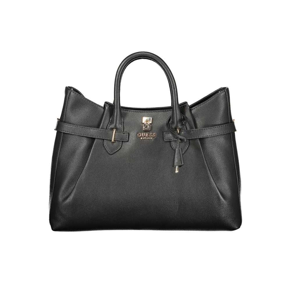 GUESS JEANS Black Polyurethane Women Handbag - Yesba Bag