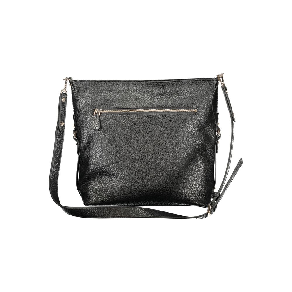 GUESS JEANS Black Polyurethane Women's Handbag - Marsha Bag