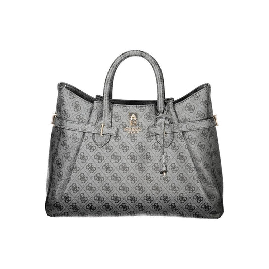 GUESS JEANS Black Polyurethane Women Handbag - YESBA Bag