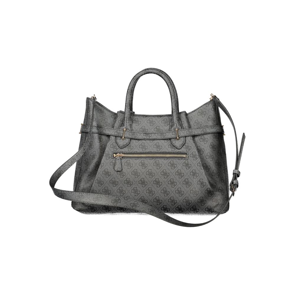 GUESS JEANS Black Polyurethane Women Handbag - YESBA Bag
