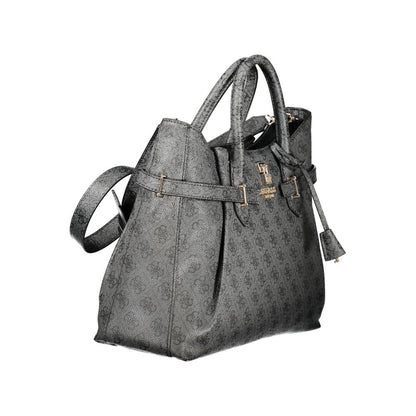 GUESS JEANS Black Polyurethane Women Handbag - YESBA Bag