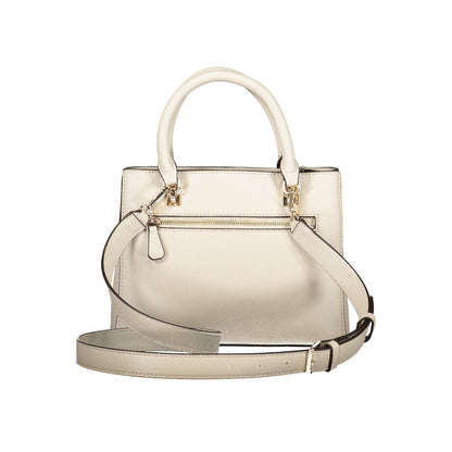 GUESS JEANS Noelle II Beige Polyurethane Handbag