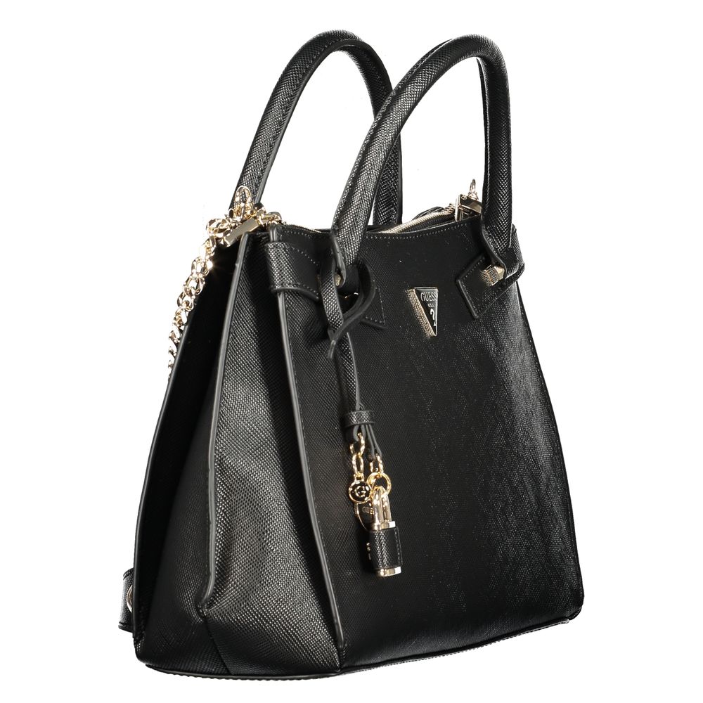 GUESS JEANS Black Polyurethane Women Handbag