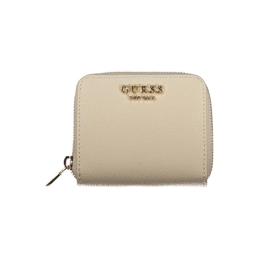 GUESS JEANS LAUREL II SLG Beige Polyurethane Women Wallet