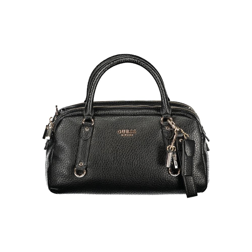 GUESS JEANS Black Polyurethane Women's Handbag - Marsha Bag