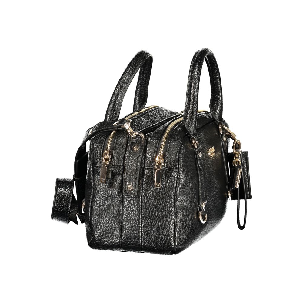 GUESS JEANS Black Polyurethane Women's Handbag - Marsha Bag