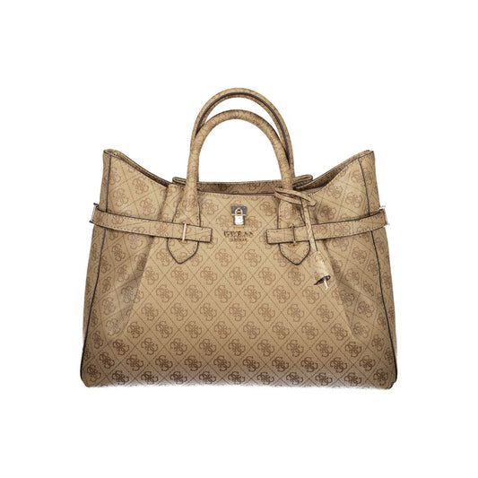 GUESS JEANS YESBA Bag in Beige Polyurethane