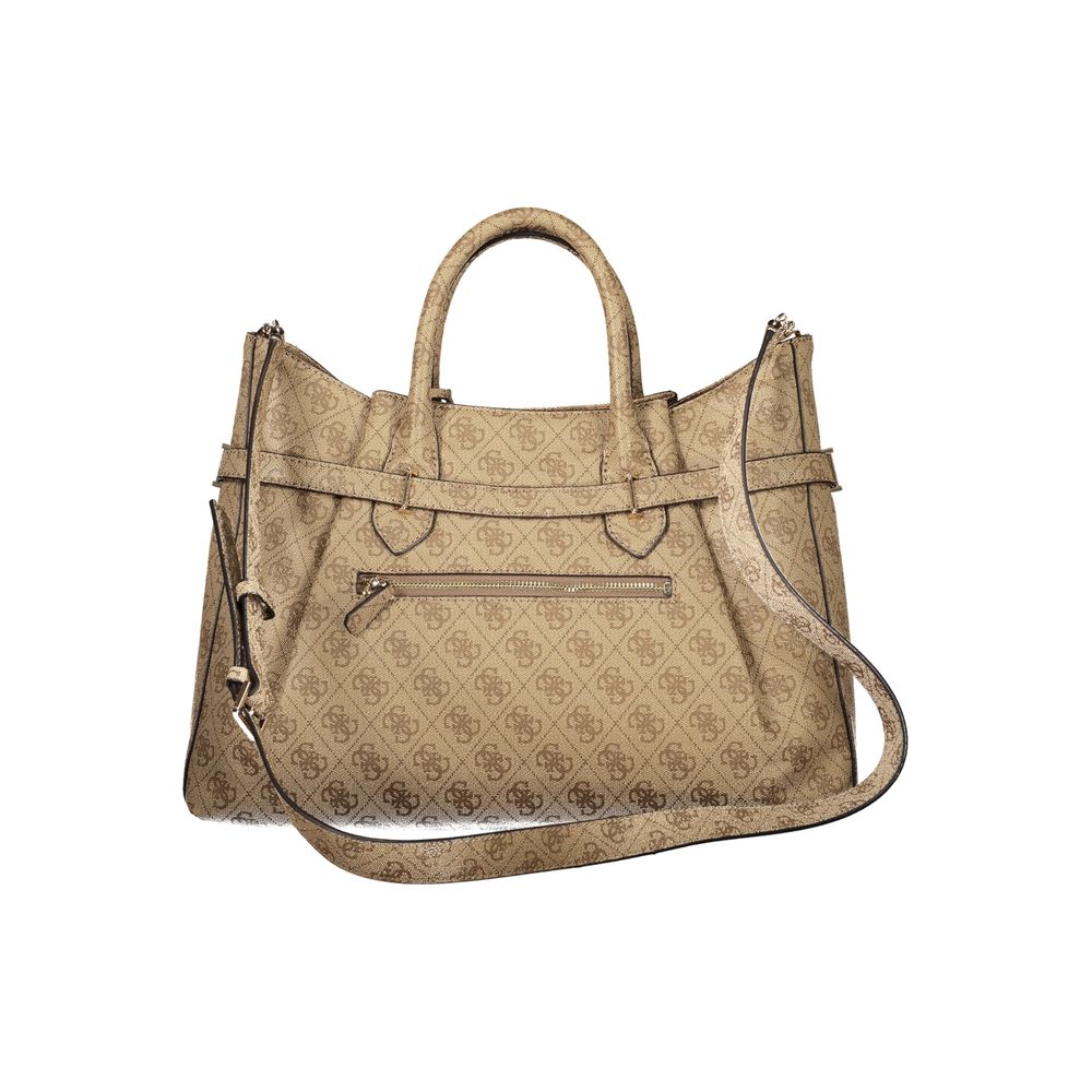 GUESS JEANS YESBA Bag in Beige Polyurethane