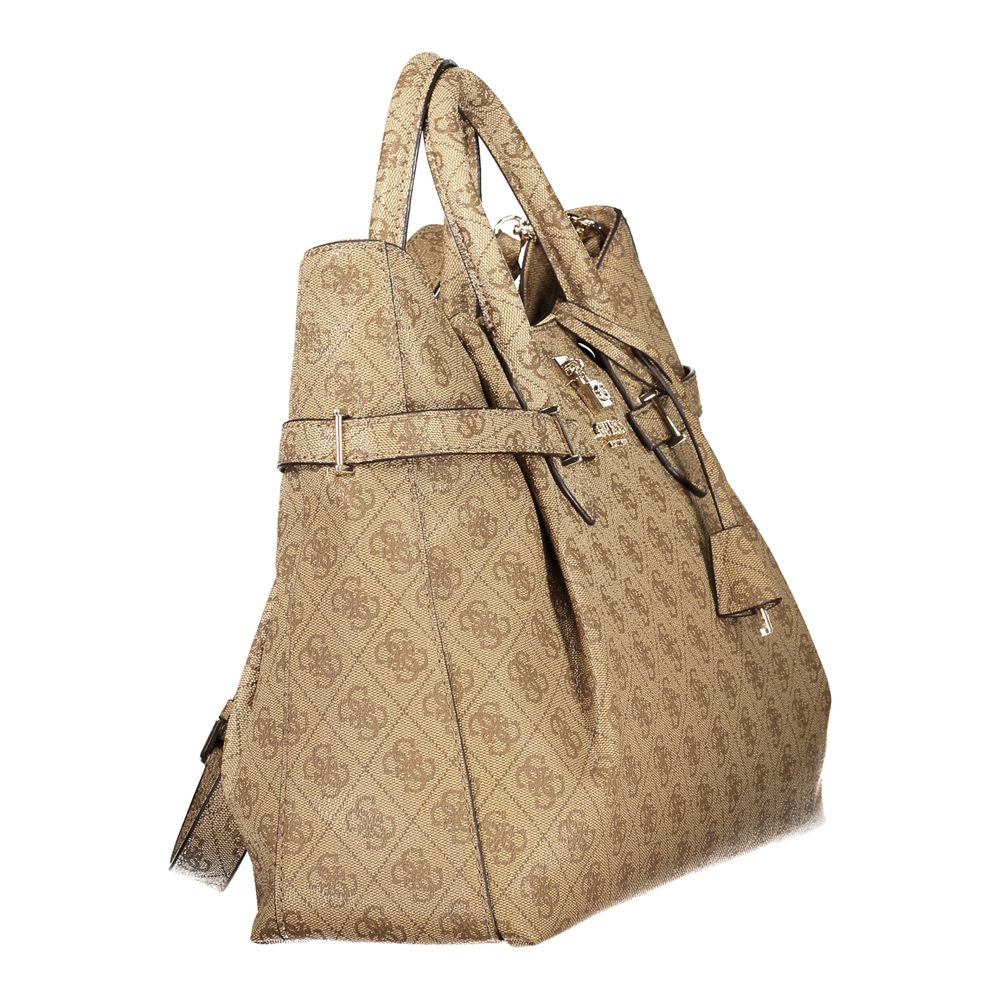 GUESS JEANS YESBA Bag in Beige Polyurethane