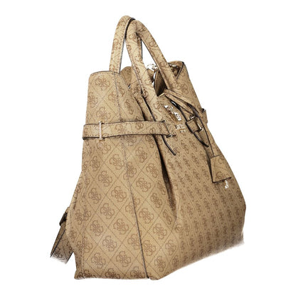 GUESS JEANS YESBA Bag in Beige Polyurethane