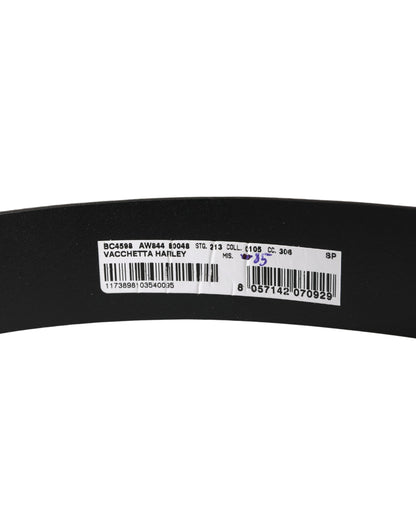 Dolce & Gabbana Men Brown Classic Leather Metal Buckle Belt