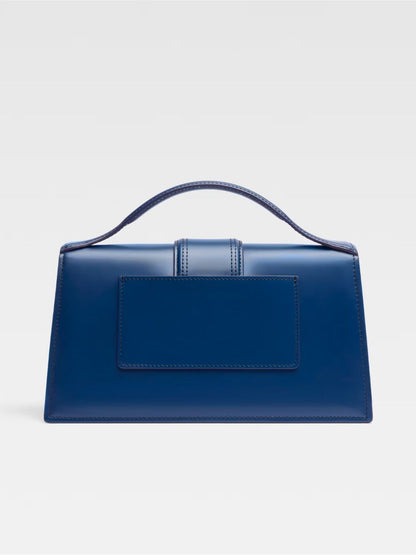 Jacquemus Dark Navy Leather Le Grand Bambino Handbag