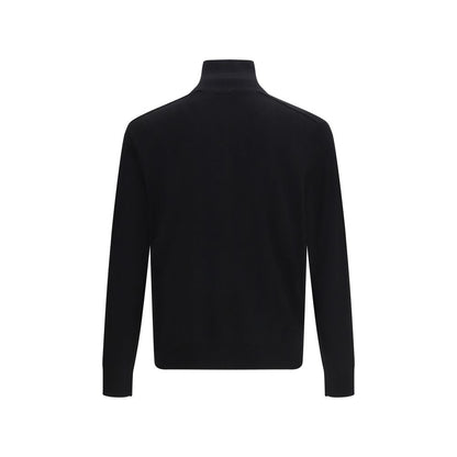 Burberry Black Wool Sweatshirt – Check Design