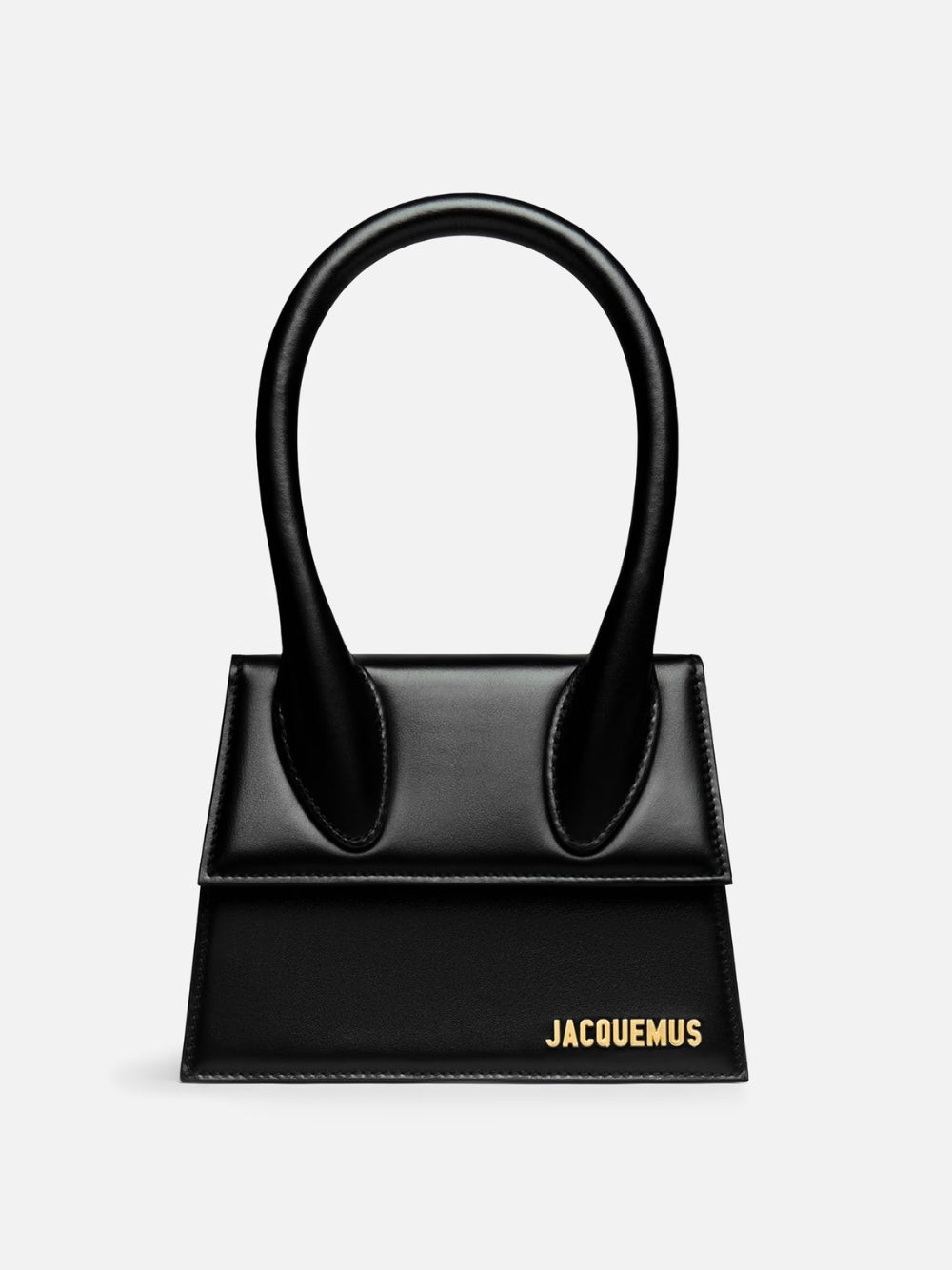 Jacquemus Black Leather Le Chiquito Moyen Medium Bag