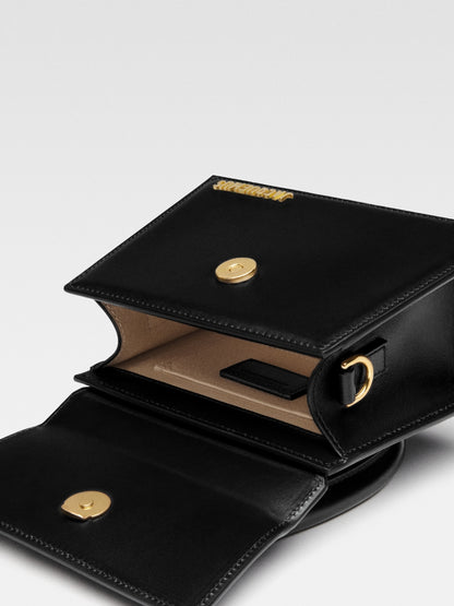Jacquemus Black Leather Le Chiquito Moyen Medium Bag