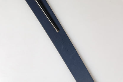 Dolce & Gabbana Blue Calf Leather Logo Metal Buckle Belt