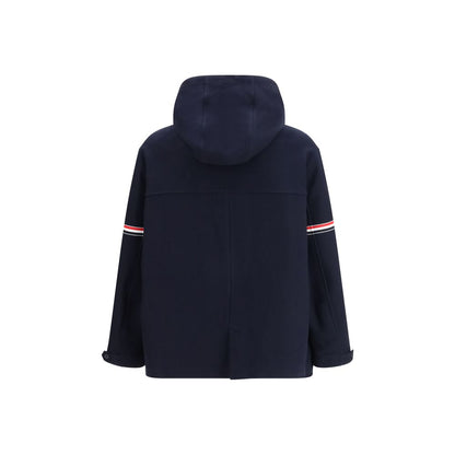 Thom Browne Blue Cotton Parka Jacket