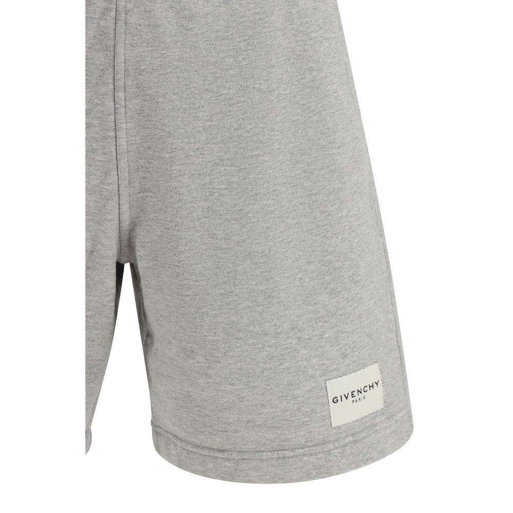 Givenchy Gray Cotton Sports Shorts
