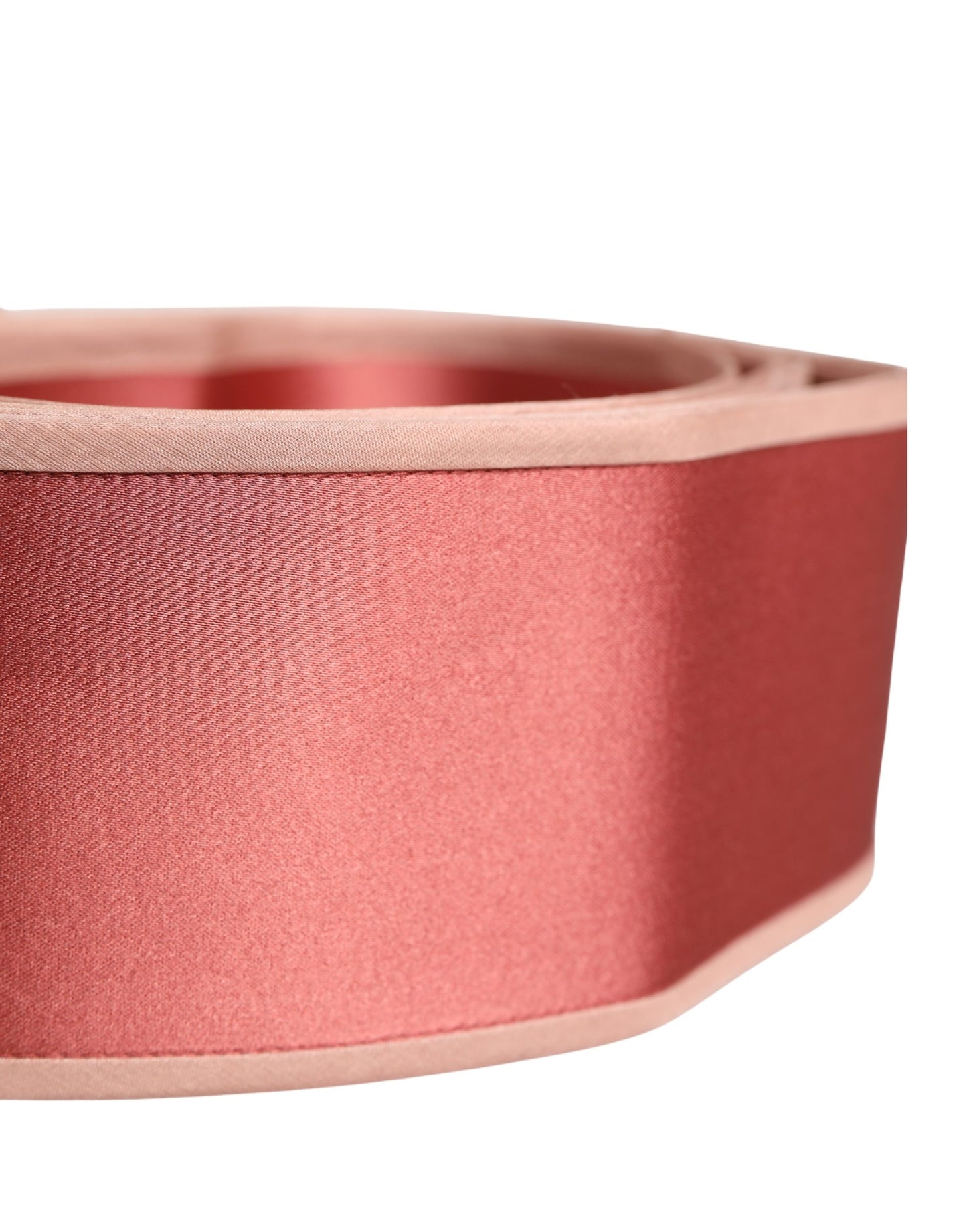 Dolce & Gabbana Pink Silk Satin Waist Belt