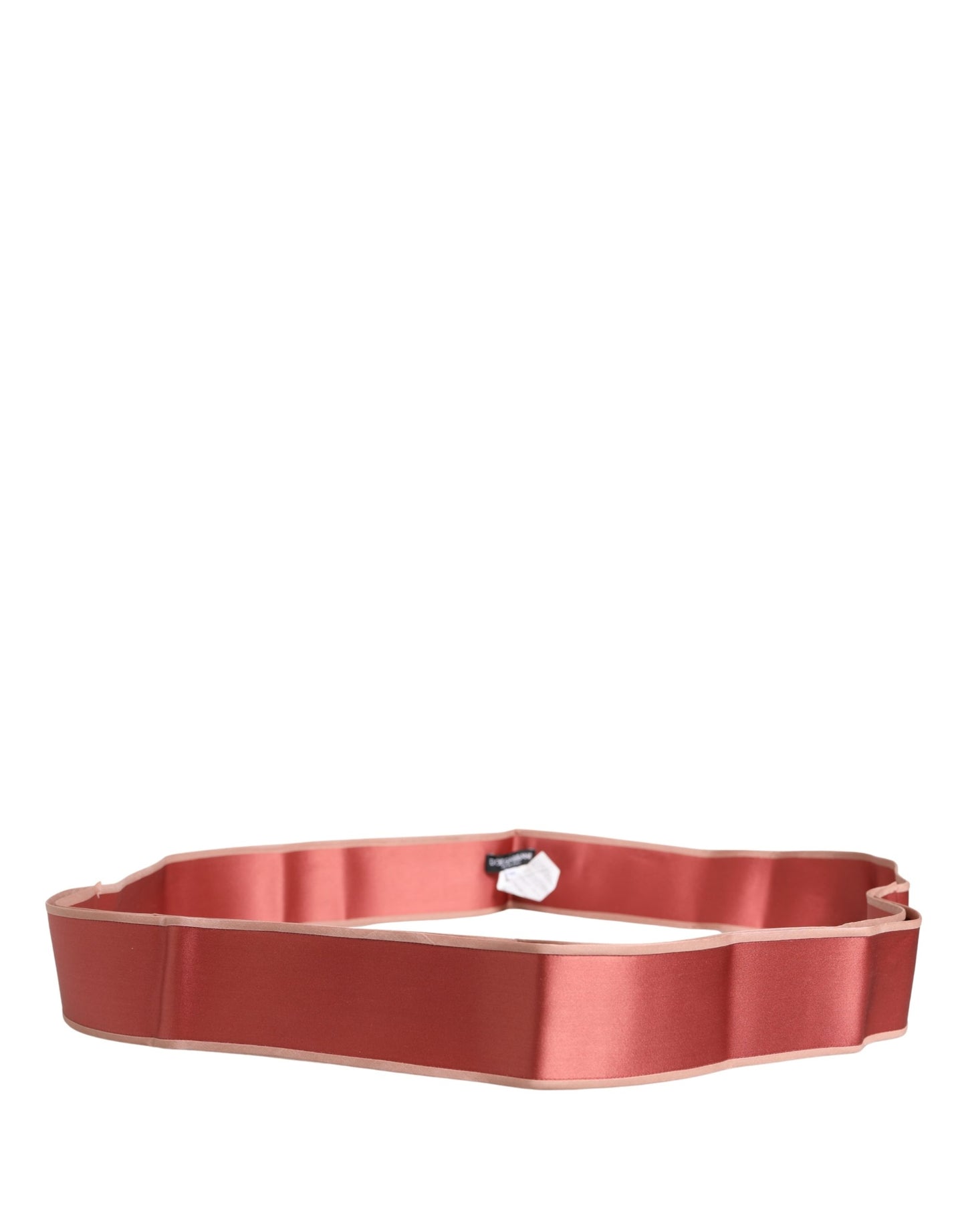 Dolce & Gabbana Pink Silk Satin Waist Belt