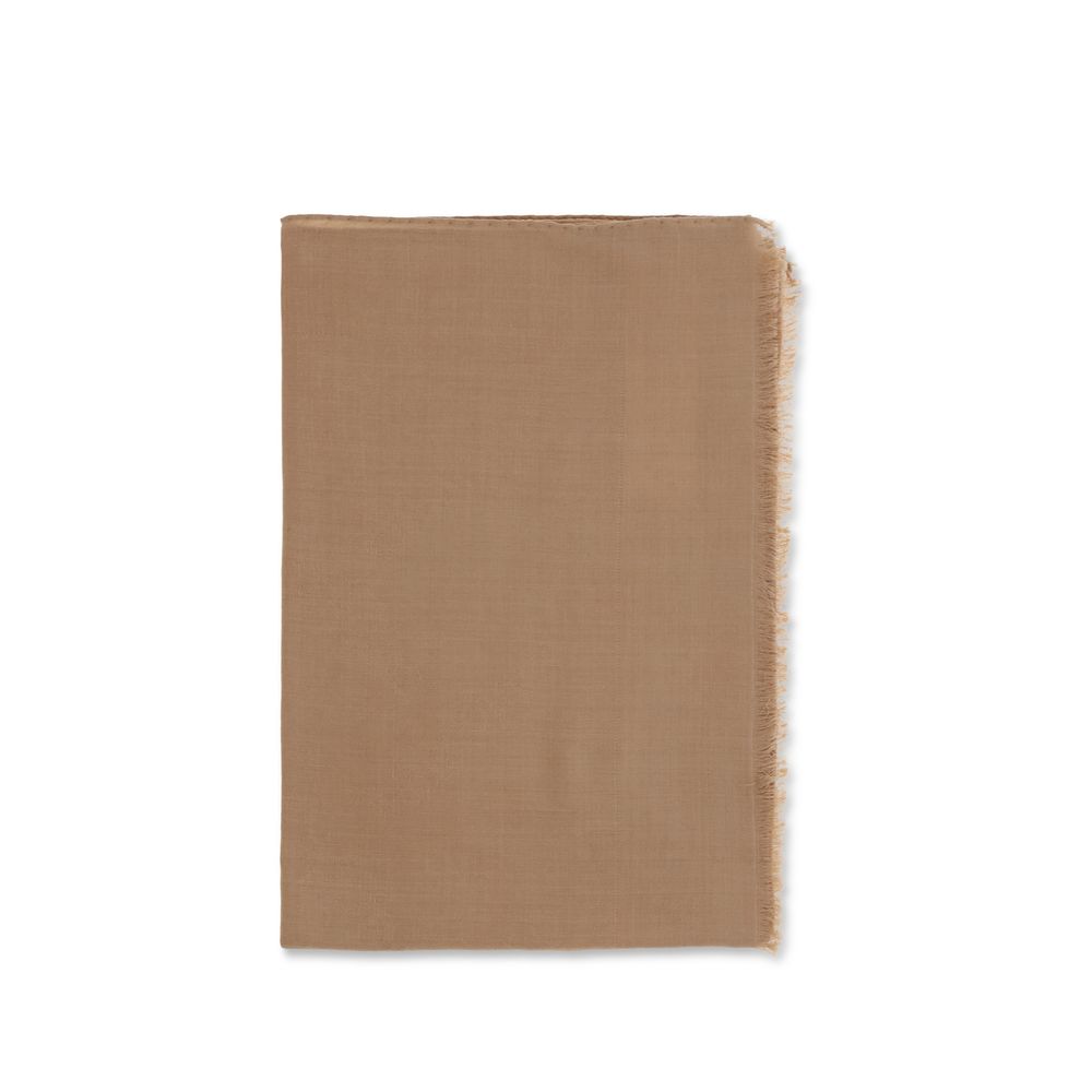 Max Mara Beige Silk Scarf - Timeless Elegance for Every Occasion