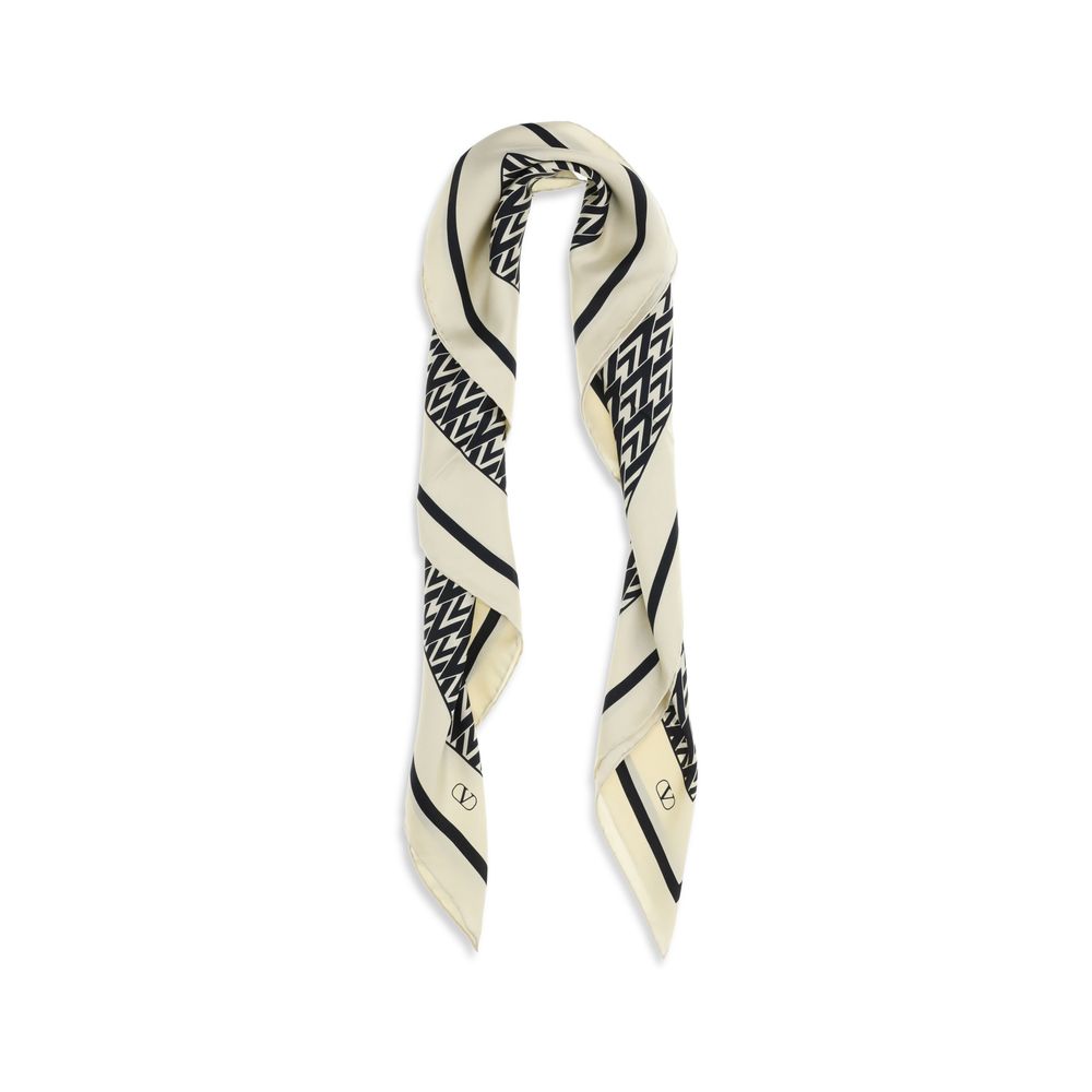 Valentino Garavani Toute La V Silk Scarf