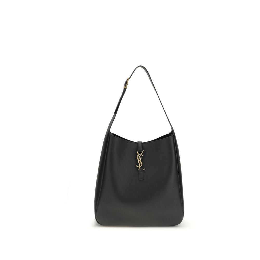 Saint Laurent Black Calf Leather Le 5 À 7 Shoulder Bag