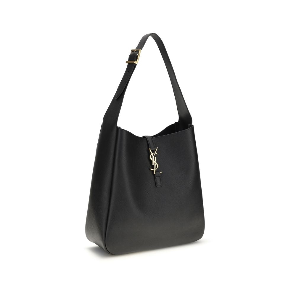 Saint Laurent Black Calf Leather Le 5 À 7 Shoulder Bag