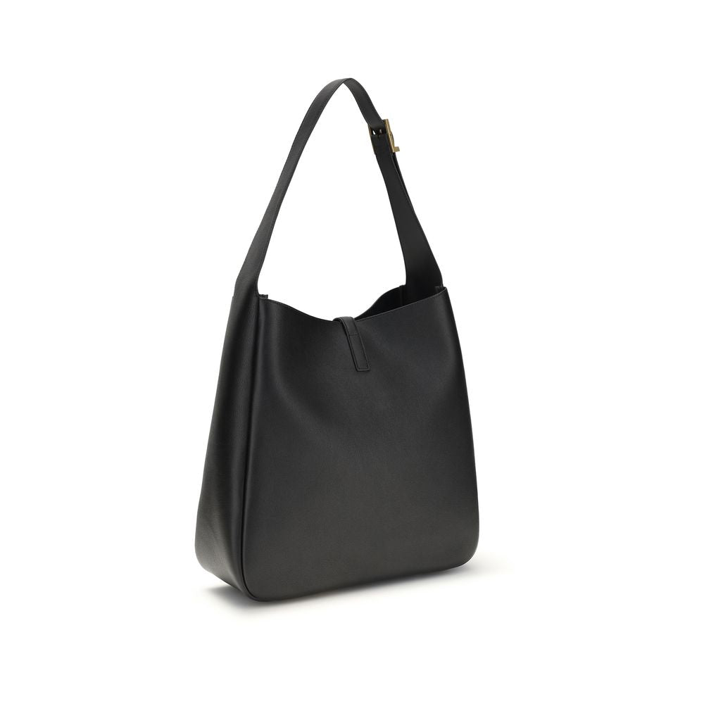 Saint Laurent Black Calf Leather Le 5 À 7 Shoulder Bag