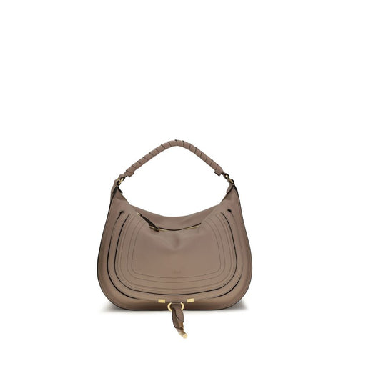 Chloé Woodsmoke Leather Marcie Shoulder Bag