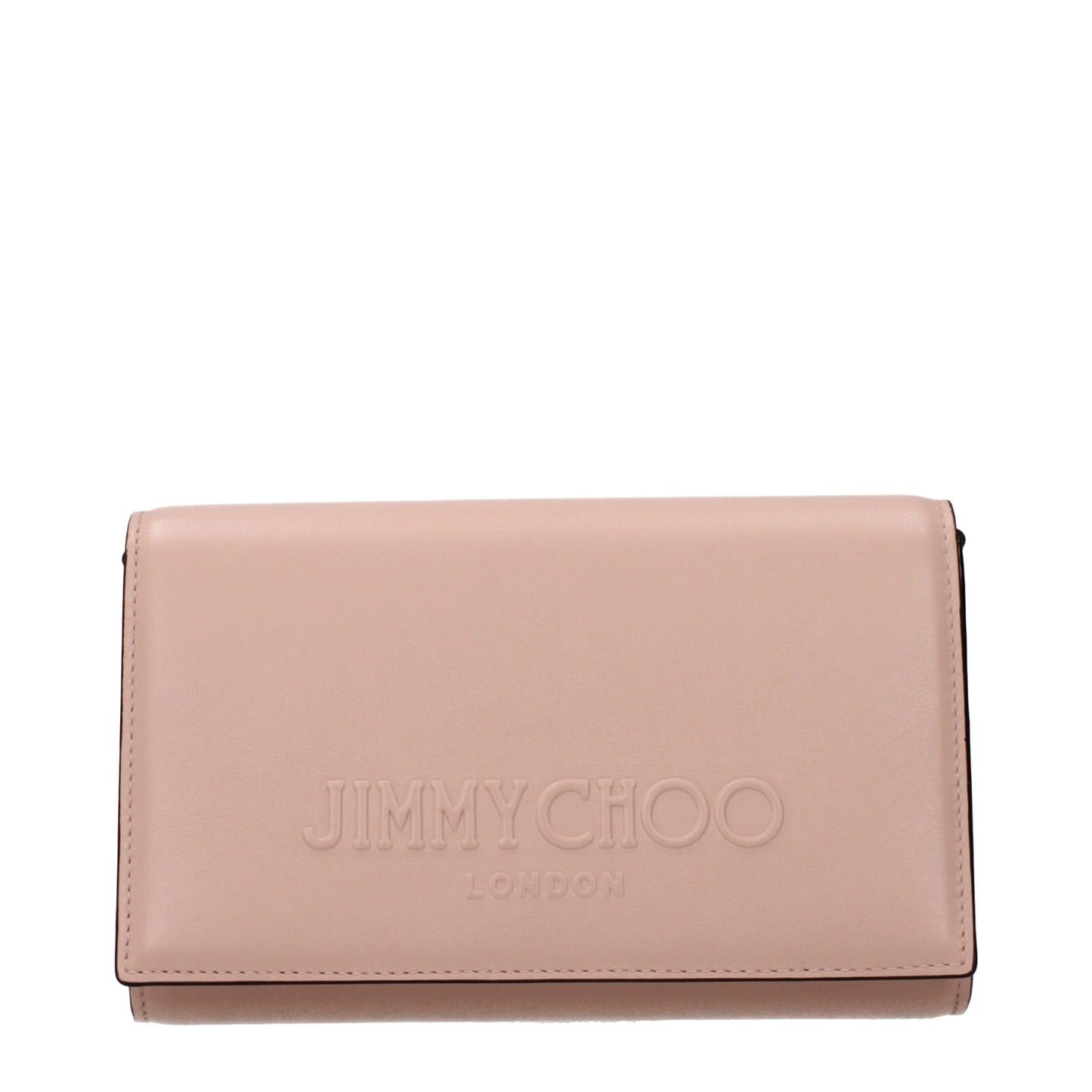 Jimmy Choo Pink Leather Clutch Bag - Timeless Elegance