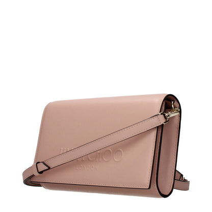 Jimmy Choo Pink Leather Clutch Bag - Timeless Elegance