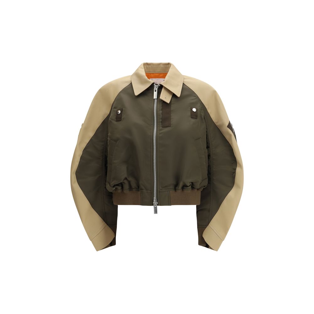 Sacai Bicolor Cotton Bomber Jacket