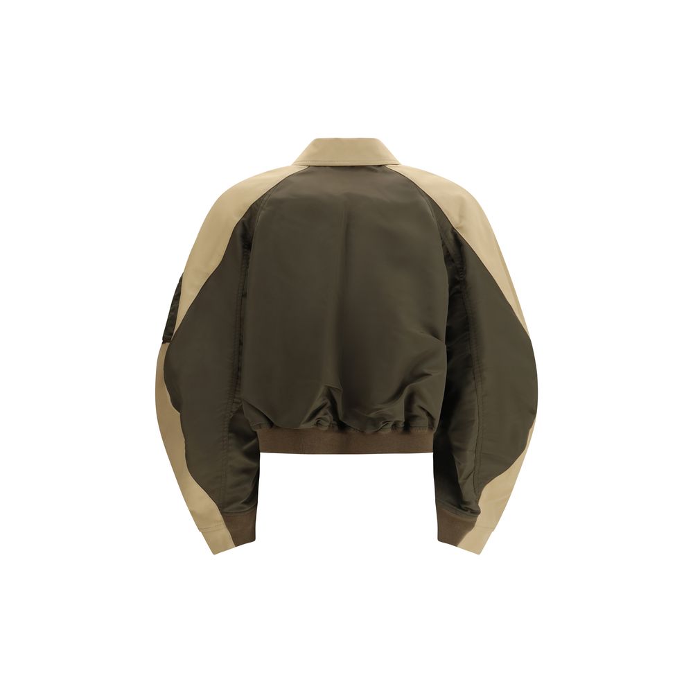 Sacai Bicolor Cotton Bomber Jacket