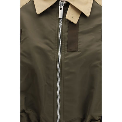 Sacai Bicolor Cotton Bomber Jacket
