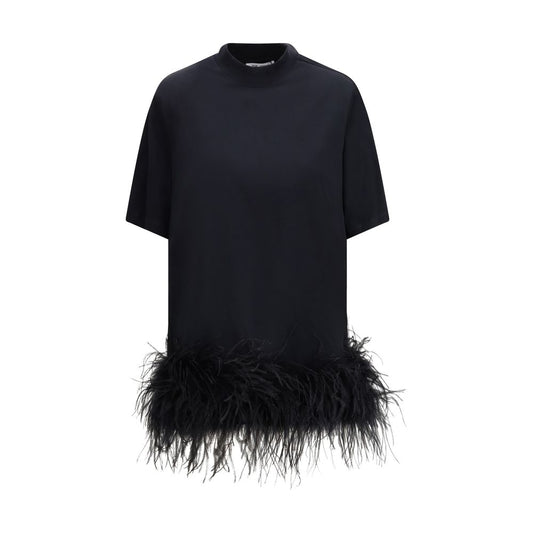 The Attico Black Cotton Casual Dress