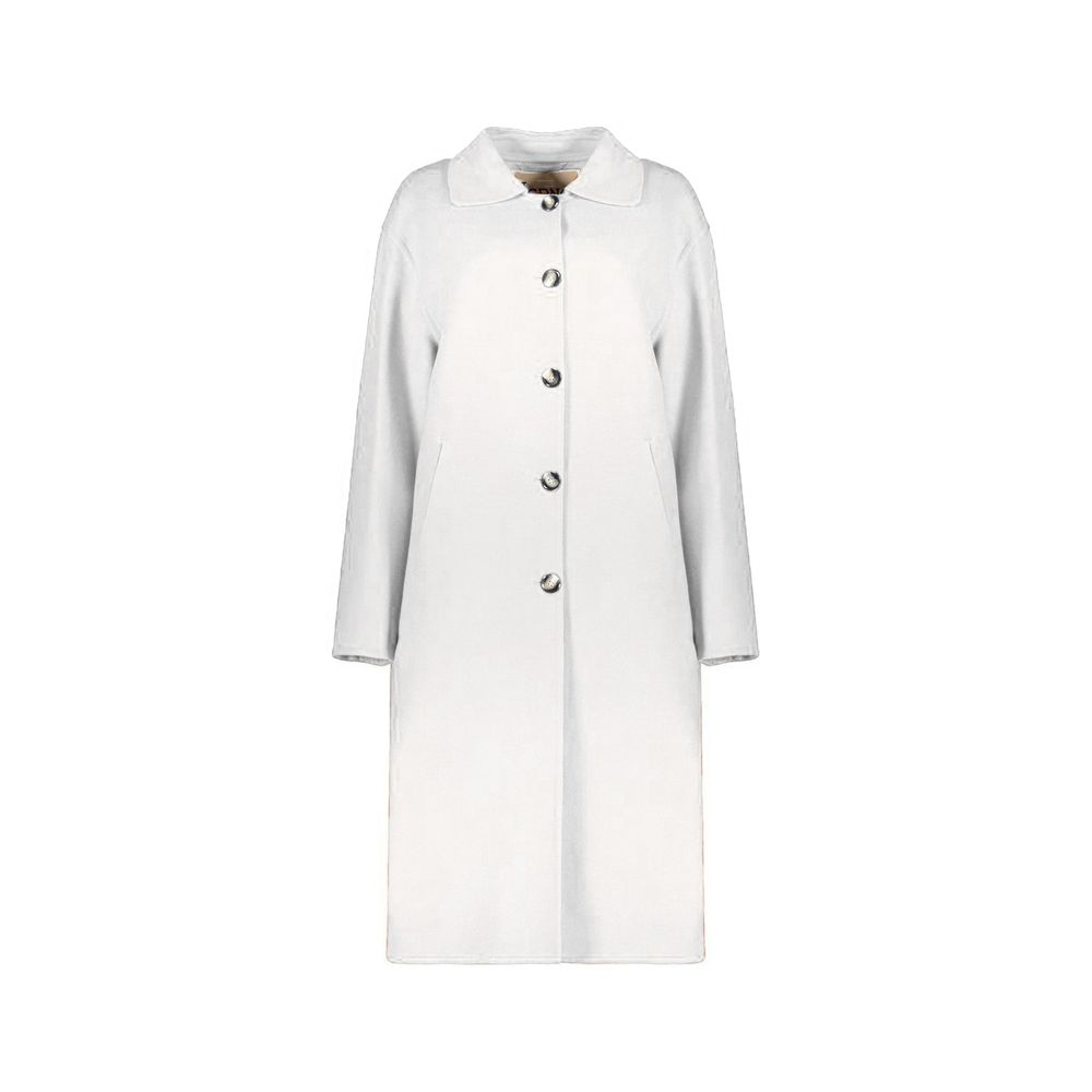Herno White Wool Coat for Women