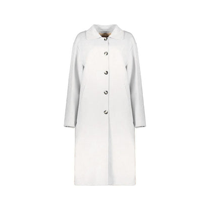 Herno White Wool Coat for Women
